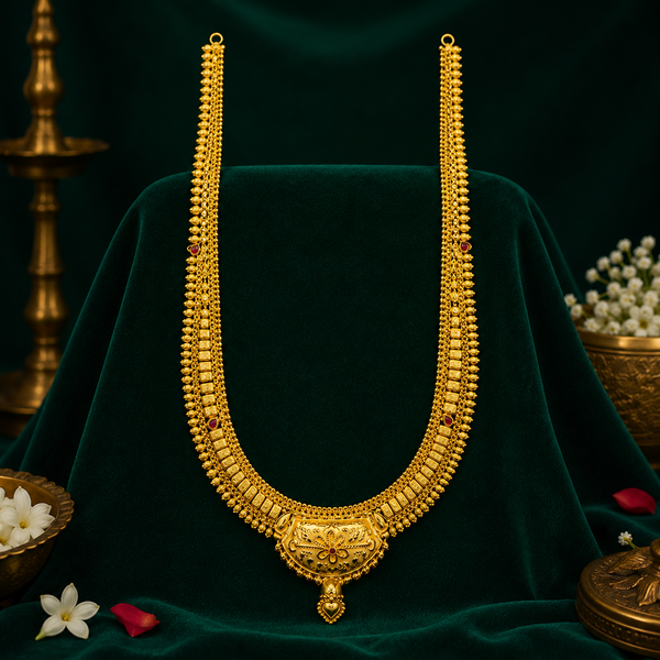 🌺 Ratnapadma Long Hara Necklace - 37.055 GM