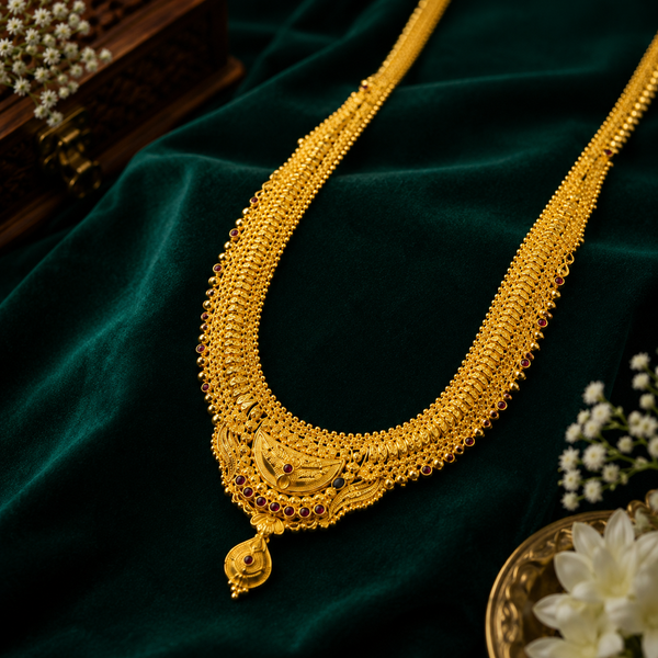 👑 Ratnarekha Long Hara Necklace - 41.662 GM