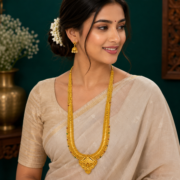 🌿 Pallavarekha Long Hara Necklace - 40.835 GM