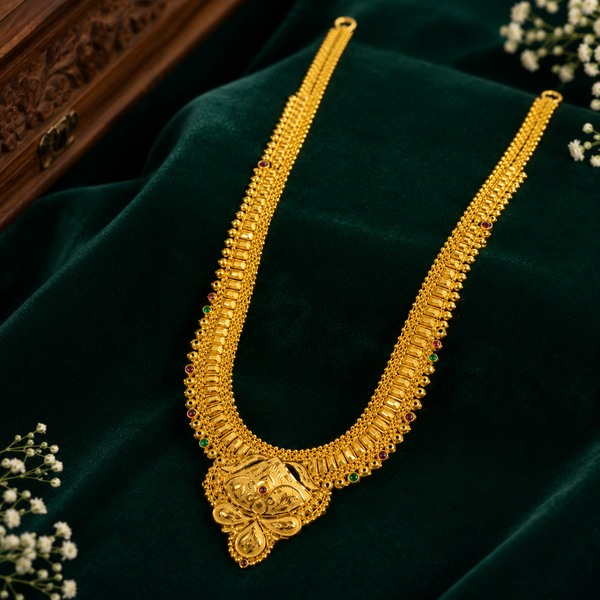 🌿 Pallavarekha Long Hara Necklace - 40.835 GM