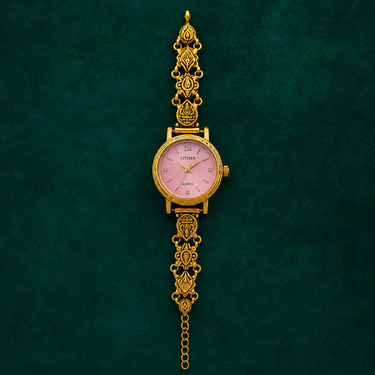 🌷✨ Blush Radiance Heritage Silver Watch - 4.500 GM