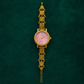 🌷✨ Blush Radiance Heritage Silver Watch - 4.500 GM