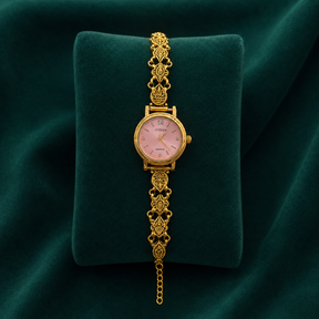 🌷✨ Blush Radiance Heritage Silver Watch - 4.500 GM