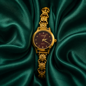 🌰✨ Cocoa Elegance Heritage Silver Watch - 4.500 GM