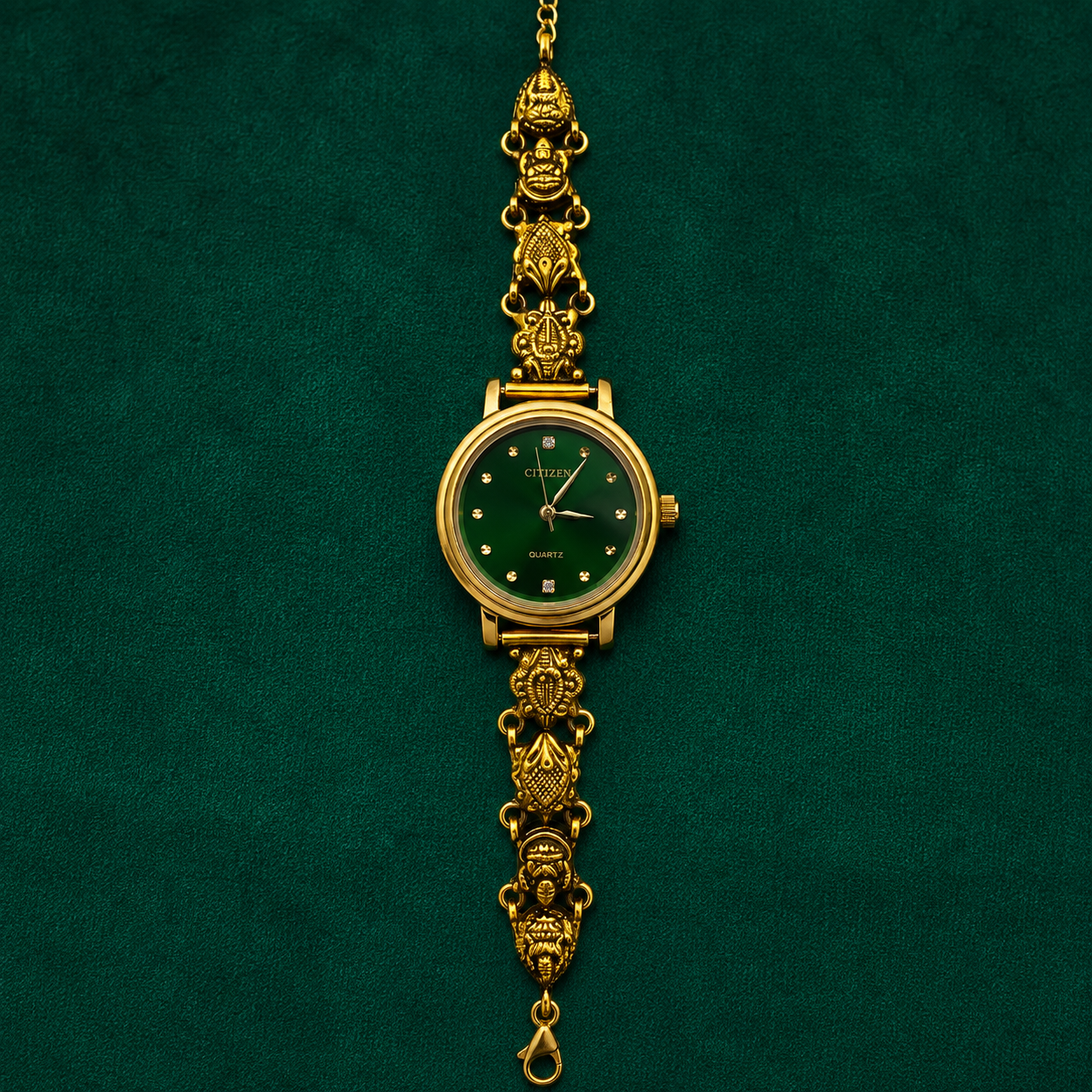 🌿💫 Evergreen Elegance Heritage Silver Watch - 4.500 GM