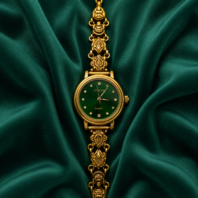 🌿💫 Evergreen Elegance Heritage Silver Watch - 4.500 GM