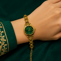 💚🌿 Emerald Radiance Heritage Silver Watch - 4.500 GM