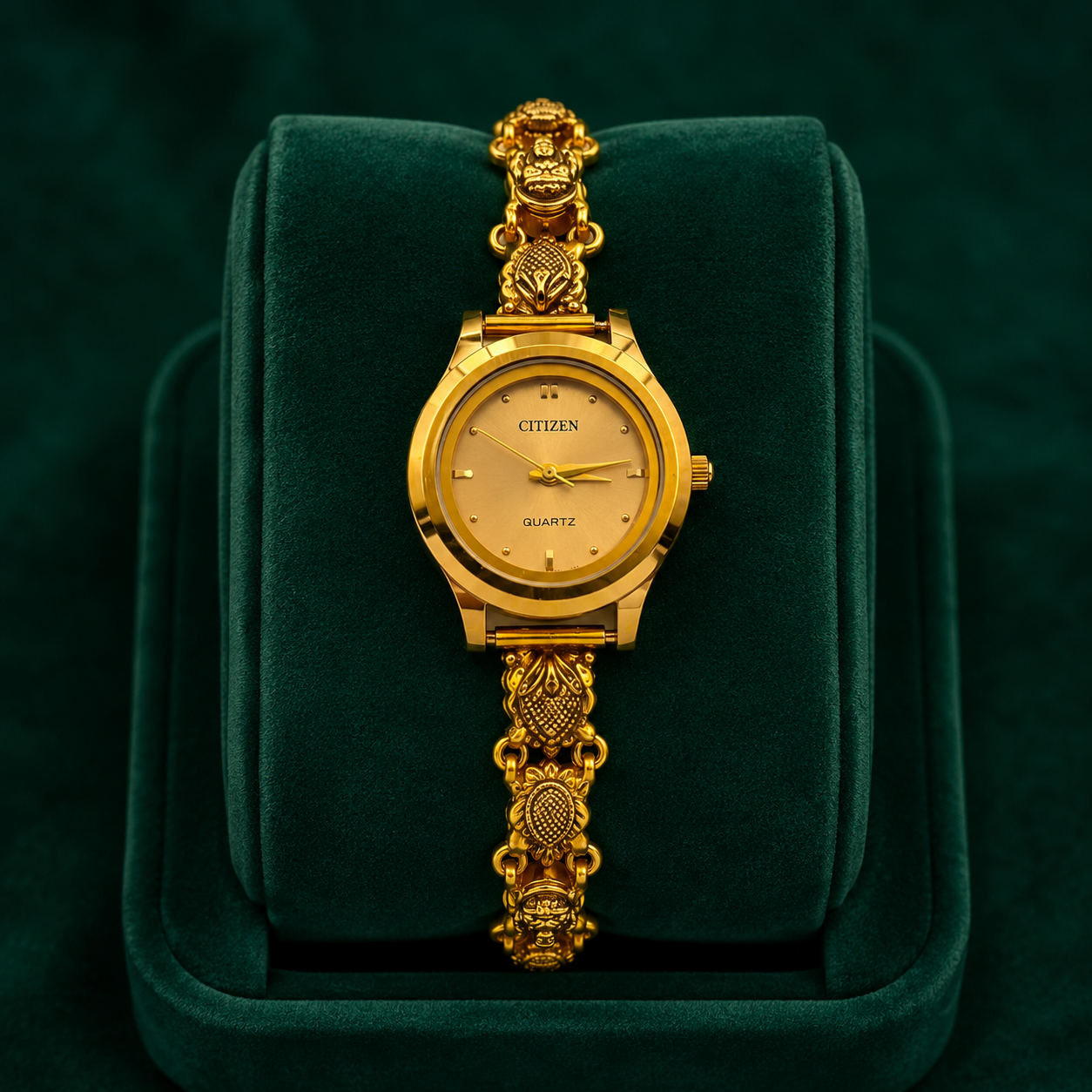 🌞🪷 Sunlit Champagne Heritage Silver Watch - 4.500 GM