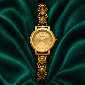 🌟🥂 Champagne Glow Heritage Silver Watch