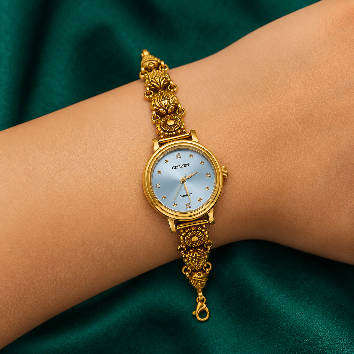🧊💎 Ice Blue Dial Heritage Silver Watch