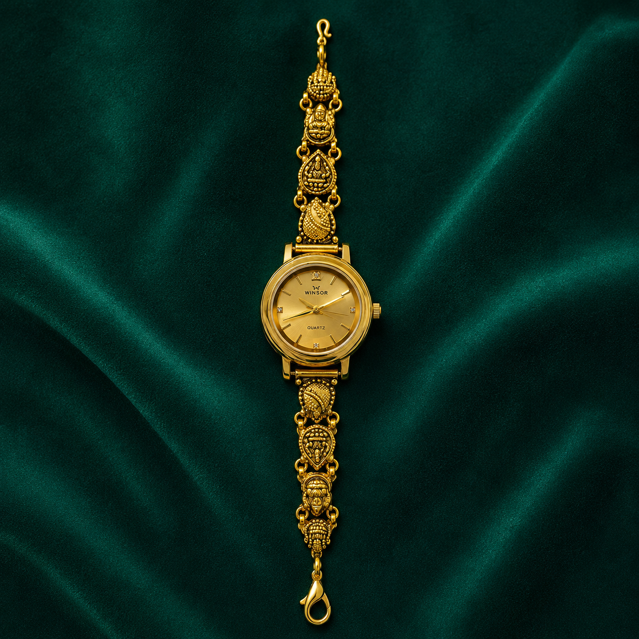 💛 Champagne Dial Heritage Silver Watch