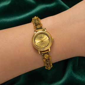 💛 Champagne Dial Heritage Silver Watch