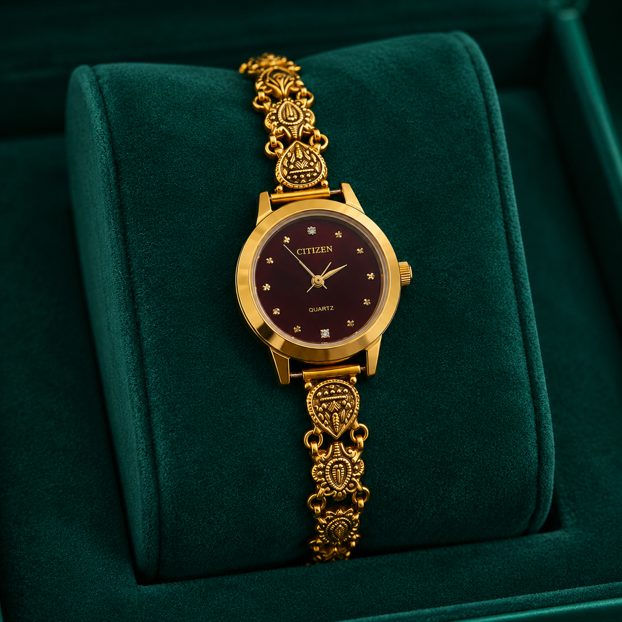 🍒💫 Deep Cherry Heritage Silver Watch - 4.500 GM