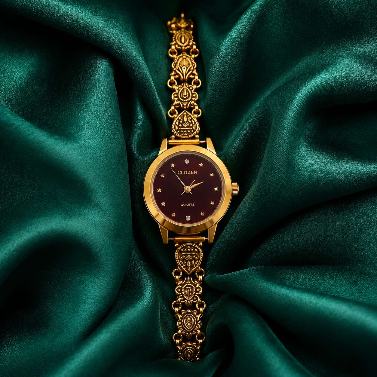 🍒💫 Deep Cherry Heritage Silver Watch - 4.500 GM