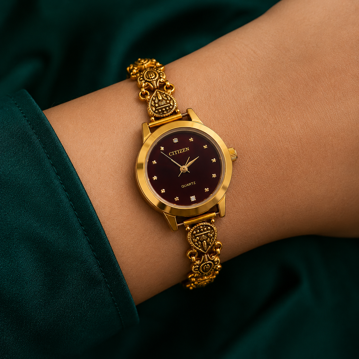 🍒💫 Deep Cherry Heritage Silver Watch - 4.500 GM