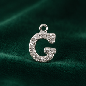 ✨ Crystal Initial G Pendant - 1.106 GM