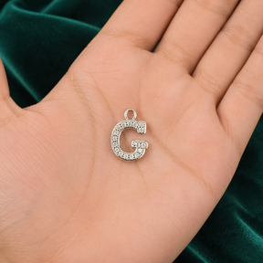 ✨ Crystal Initial G Pendant - 1.106 GM