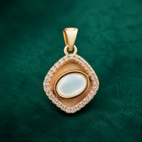 ✨ Pearl Halo Pendant - 1.260 GM