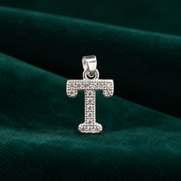 ✨ Crystal Initial T Pendant - 1.023 GM