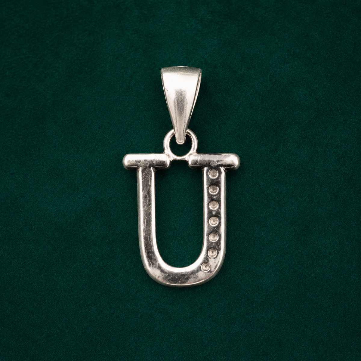 ✨ Crystal Initial U Pendant  - 1.033 GM