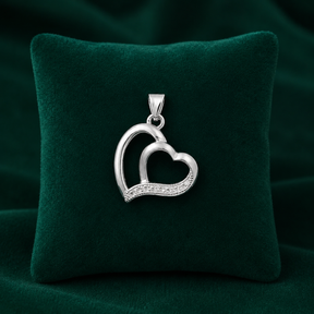 ✨ Twin Heart Curve Pendant - 1.370 GM