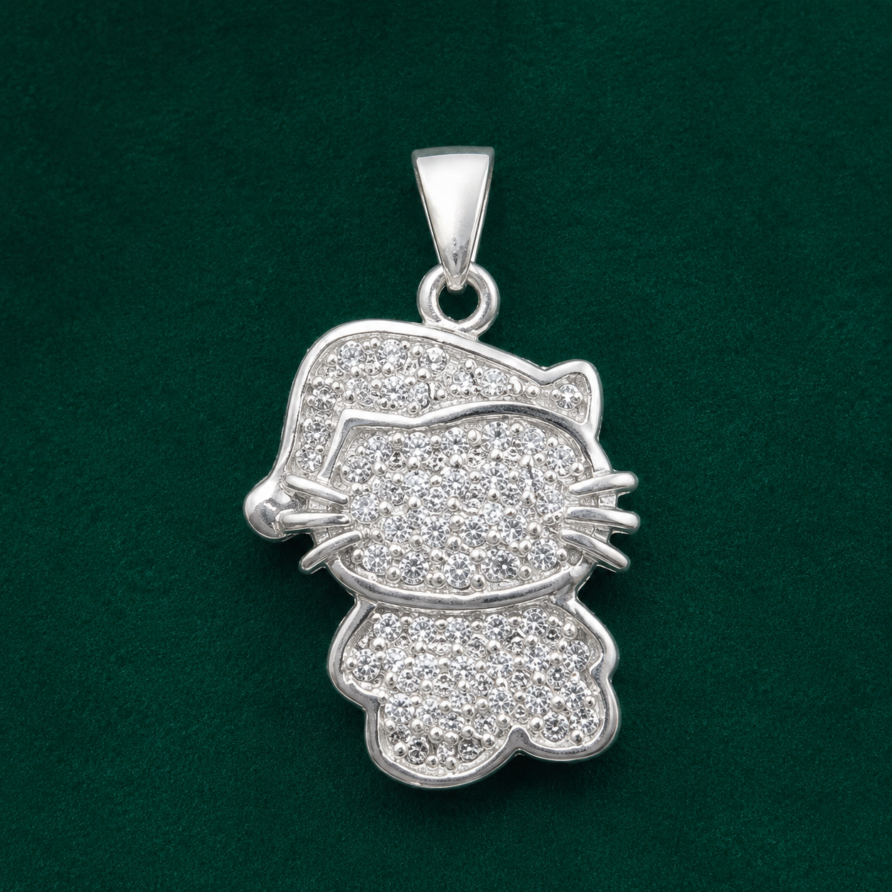 ✨ Crystal Kitty Pendant - 2.190 GM