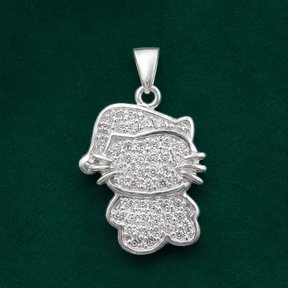 ✨ Crystal Kitty Pendant - 2.190 GM