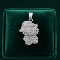 ✨ Crystal Kitty Pendant - 2.190 GM