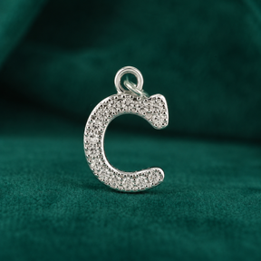 ✨ Crystal Initial C Pendant - 0.955 GM
