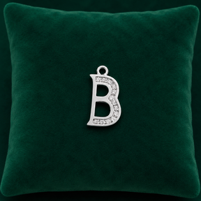 ✨ Crystal Initial B Pendant - 0.833 GM