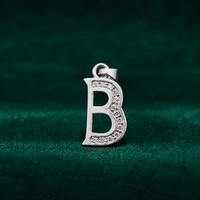 ✨ Crystal Initial B Pendant - 0.833 GM