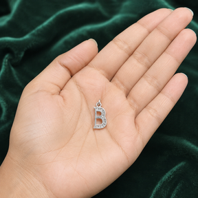 ✨ Crystal Initial B Pendant - 0.833 GM
