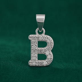 ✨ Crystal Initial B Pendant - 1.100 GM