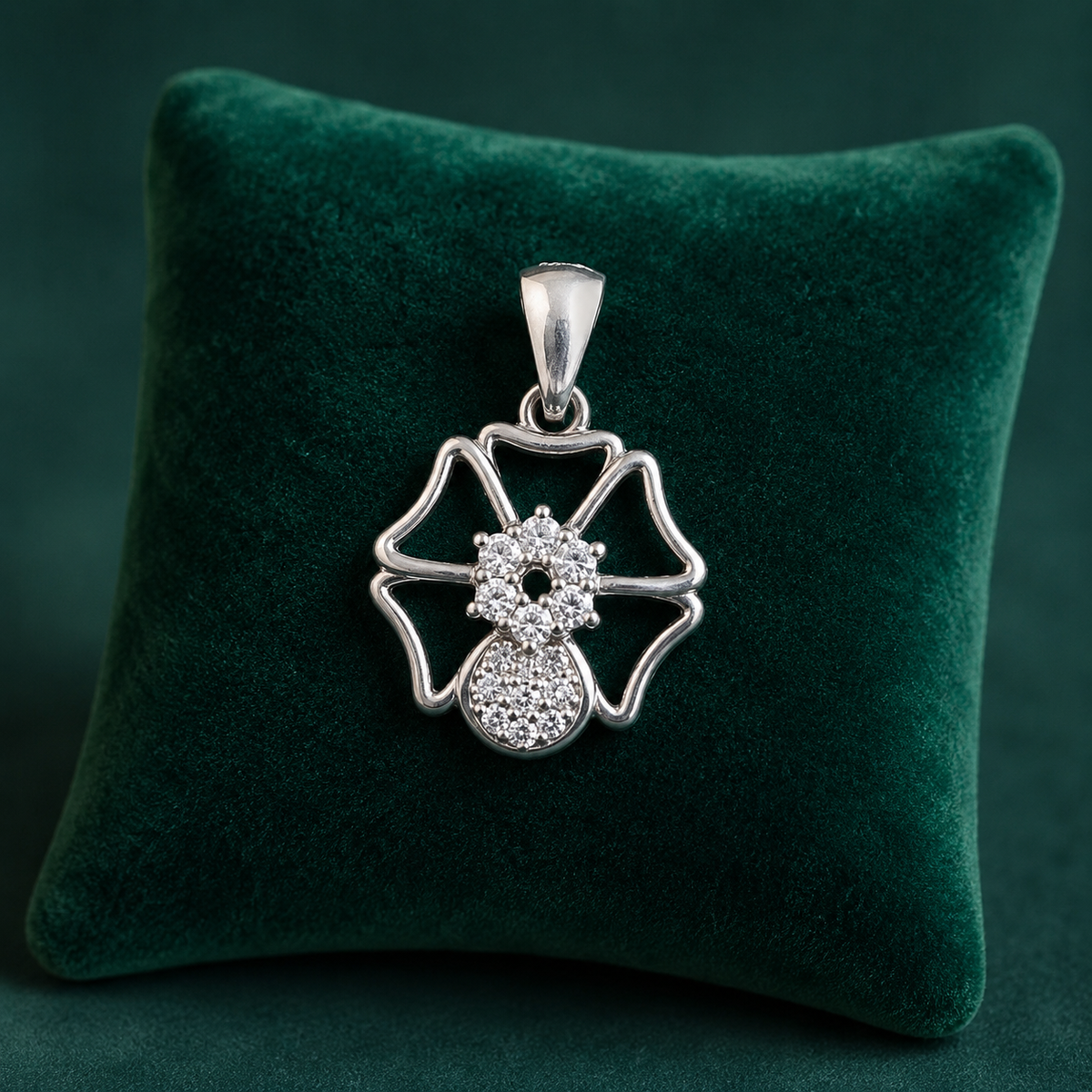 ✨ Crystal Bloom Pendant- 1.340 GM