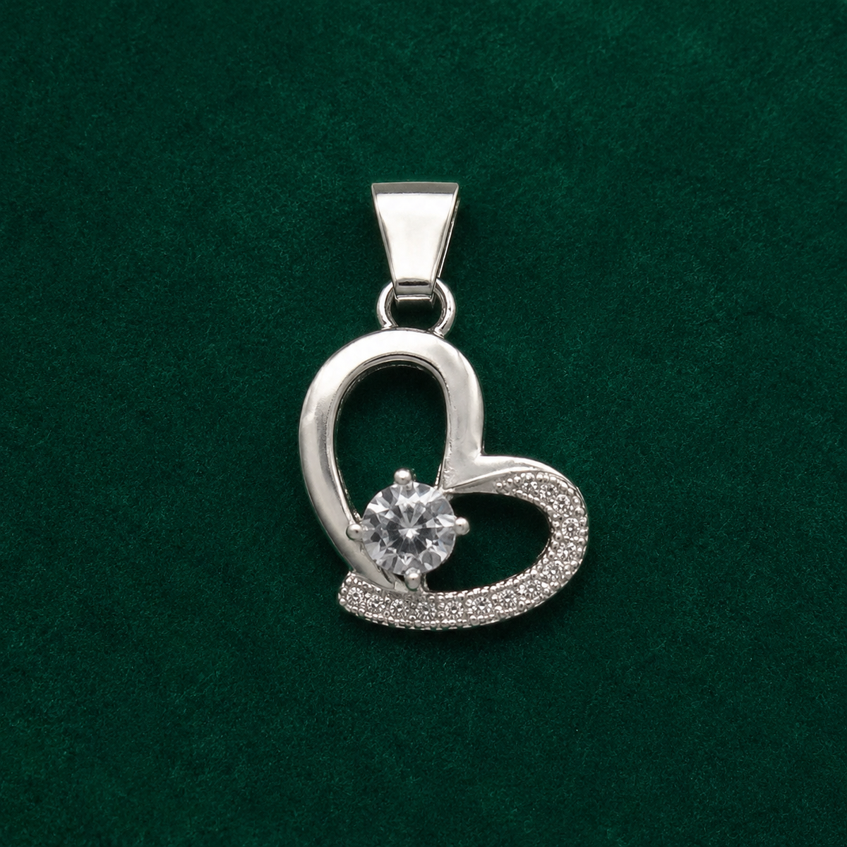 💎 Crystal Heart Pendant - 1.439 GM
