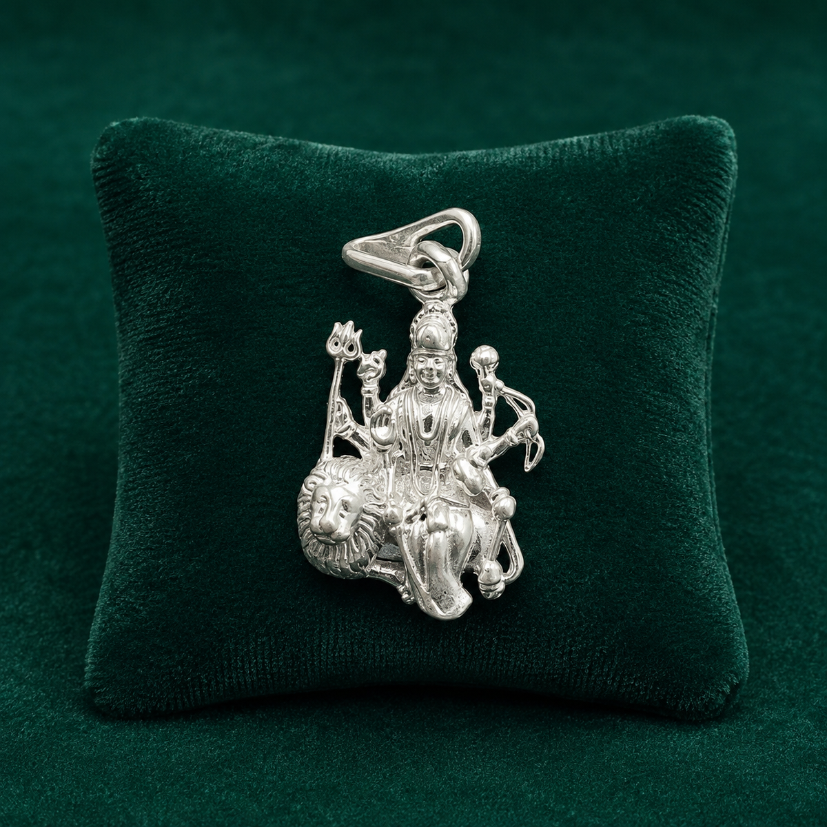 ✨ Simhavahini Durga Pendant - 2.780 GM