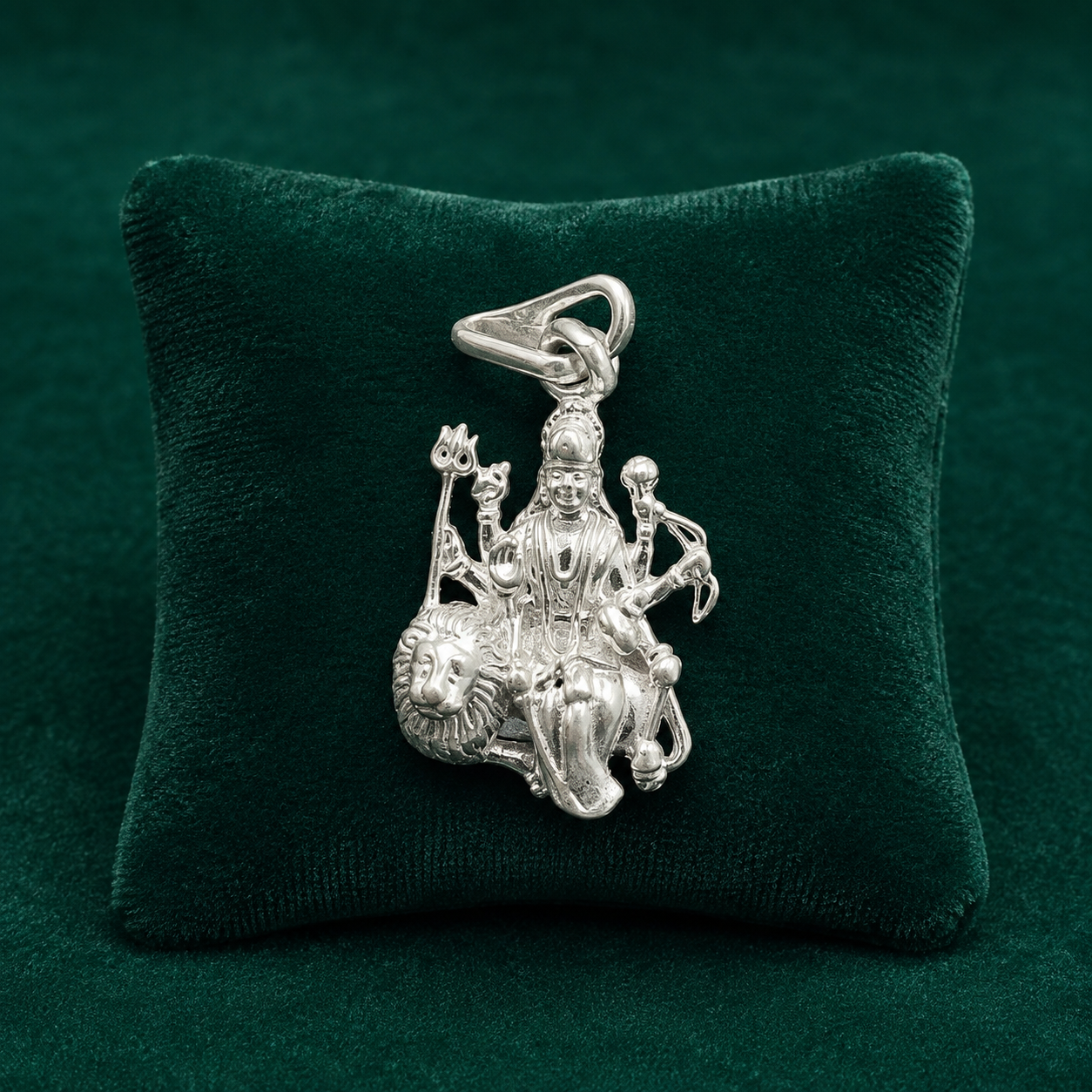 ✨ Simhavahini Durga Pendant - 2.780 GM