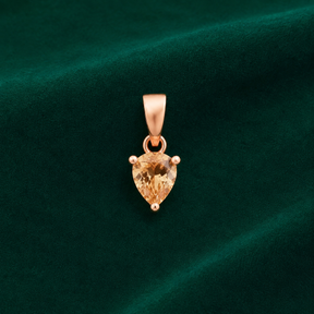 ✨ Golden Heart Solitaire Pendant - 0.582 GM