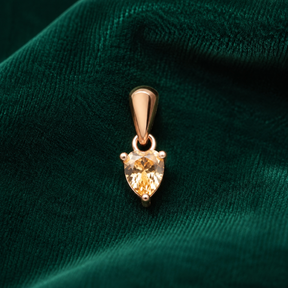 ✨ Golden Heart Solitaire Pendant - 0.582 GM
