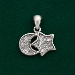 ✨ Celestial Moon Star Pendant - 2.213 GM