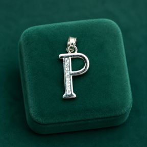 ✨ Crystal Initial P Pendant - 0.800 GM