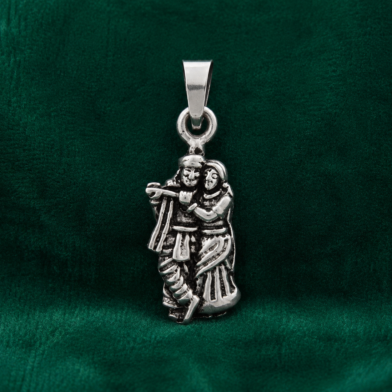 Divine Radha Krishna Pendant - 2.330 GM