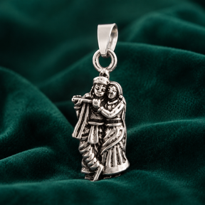 Divine Radha Krishna Pendant - 2.330 GM