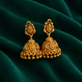 ✨ Divine Lakshmi Temple Jhumki - 11.084 GM