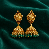 ✨ Emerald Heritage Jhumki - 10.540 GM