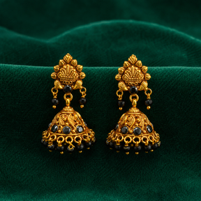 ✨ Temple Noir Jhumki - 10.380 GM