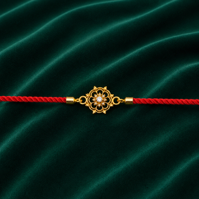 🌸 Floral Stone Rakhi