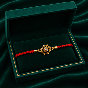 🌸 Floral Stone Rakhi