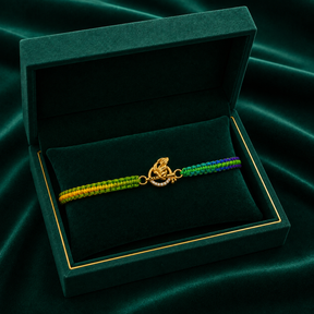 🦚 Peacock Feather Rakhi