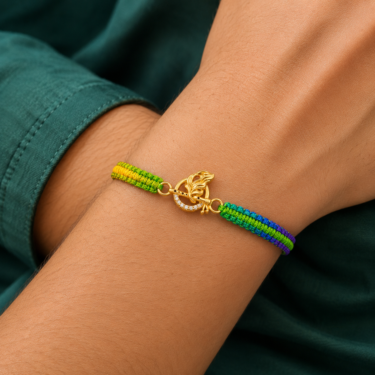 🦚 Peacock Feather Rakhi